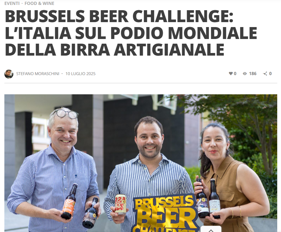 Brussels Beer Challenge: L’Italia sul podio mondiale della birra artigianale